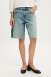 Baggy Denim Short, COVE BLUE RAW - example image 2