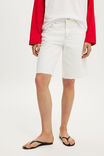 Baggy Denim Short, VINTAGE WHITE RAW - example image 2