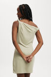 Phoebe Twist Shoulder Mini Dress, DESERT SAGE - alternate image 3