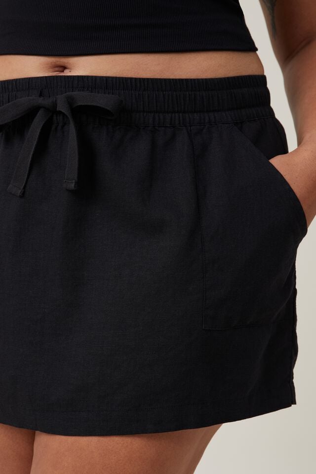 Haven Mini Skirt, BLACK