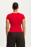 All Day Crew Tee, RED PETAL - example image 3