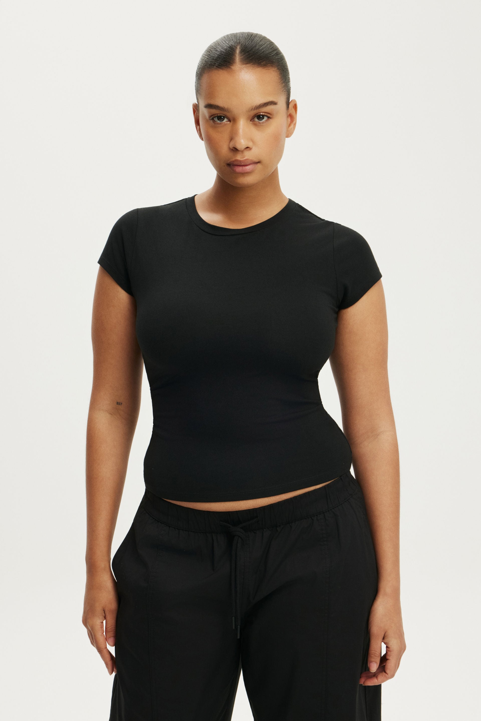 Women’s Black All Day Crew Tee