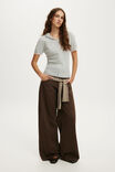 Cap Slv Sara Hooded Zip Knit, GREY MARLE TIPPING - example image 1