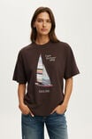 The Boxy Graphic Tee, CAPE HARBOUR / DARK OAK - example image 1