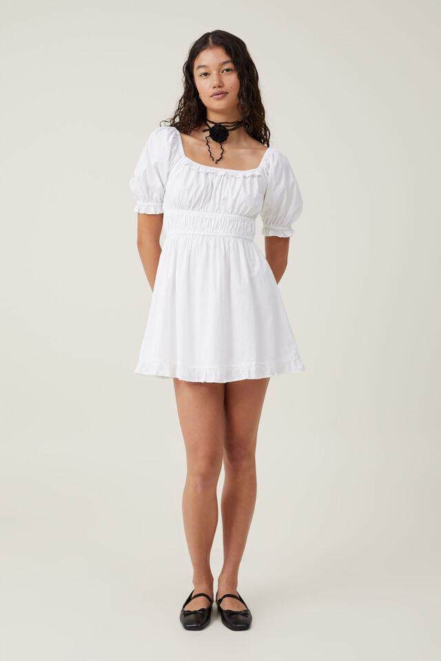 Pippa Mini Dress, WHITE