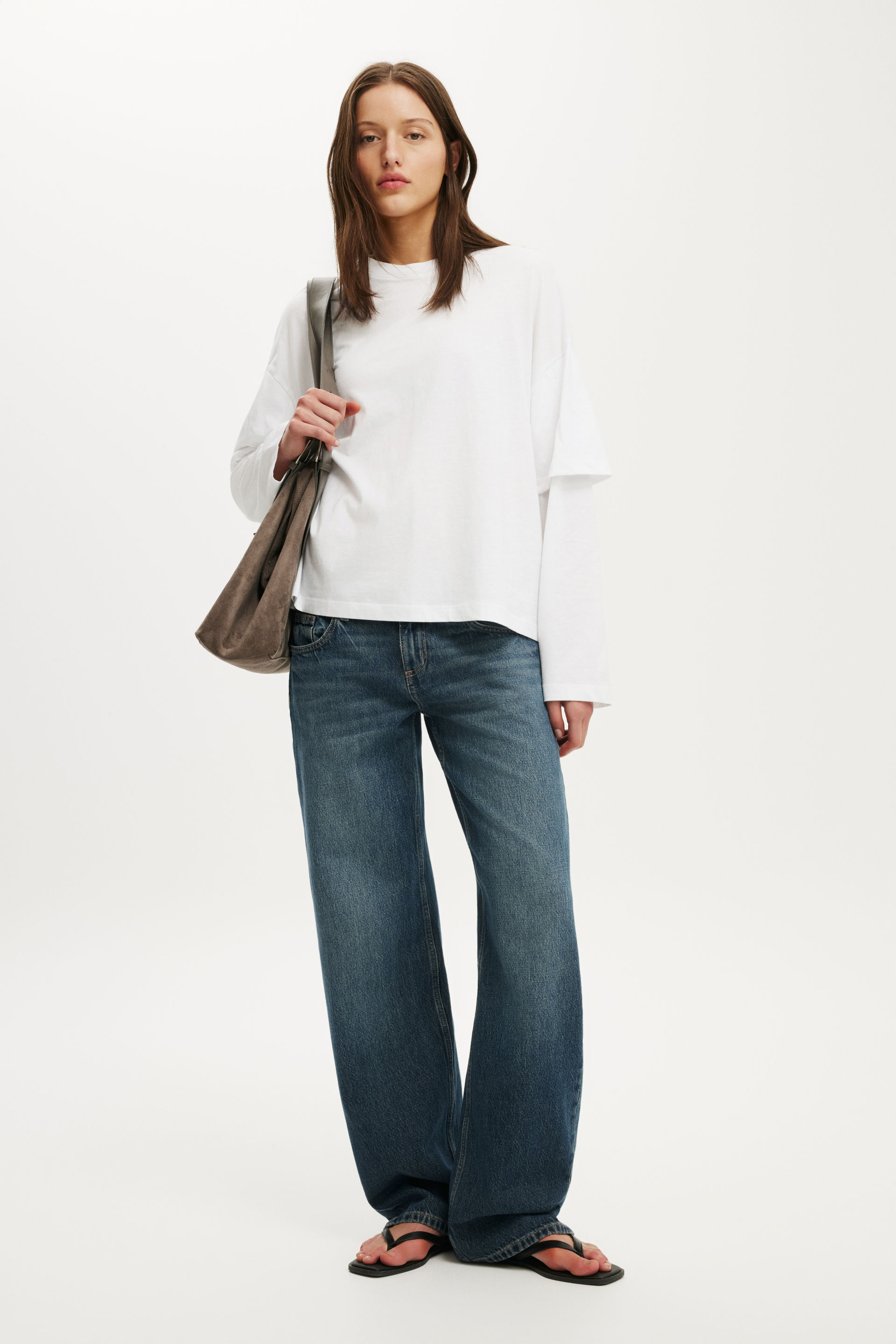 Boxy Double Layer Long Sleeve
