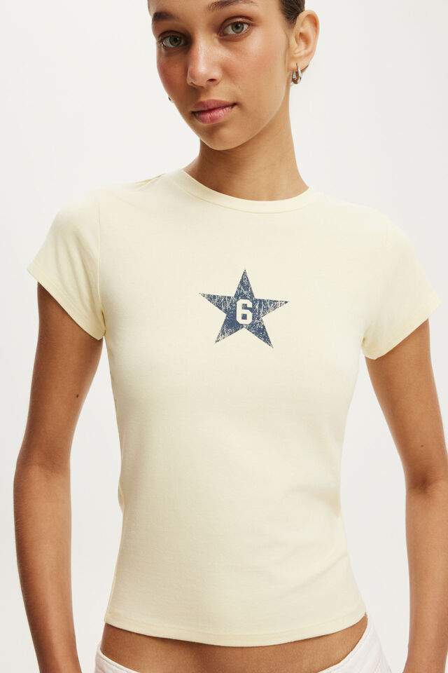 All Day Graphic Tee, STAR 6 / VANILLA GLOW