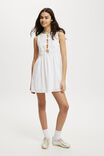 Casey Cutwork Mini Dress, WHITE - alternate image 2