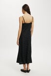 Haven V Neck Maxi Dress, POLKA DOT BLACK - alternate image 3