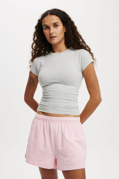 Classic Fleece Summer Sweat Short, FROSTED ROSE