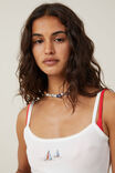 90 S Graphic Strappy Cami, SAILBOATS/VINTAGE WHITE - alternate image 4