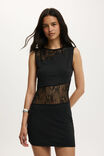 Vestido - Sloane Lace Mini Dress, BLACK - vista de exemplo 2