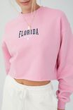 Classic Graphic Cropped Crew, FLORIDA/PINK