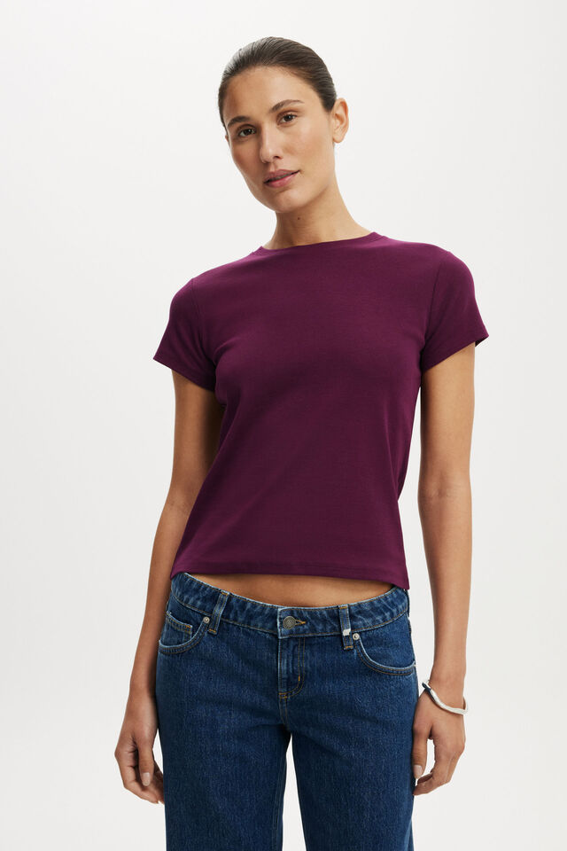 90S Baby Tee, BLACKBERRY BELLE