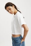 Cropped Boxy Tee, WHITE - alternate image 1