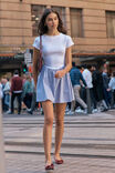 Romee Short Sleeve Mini Dress, LILY STRIPE BLUE - alternate image 1
