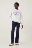 Classic Fleece Graphic Crew Sweatshirt, SKI SLOPES/ VINTAGE WHITE - alternate image 2