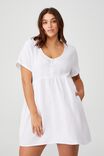 Curve Bella Mini Dress, WHITE