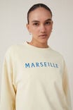 Classic Graphic Crew Sweatshirt, MARSEILLE/LEMON ICING - alternate image 4