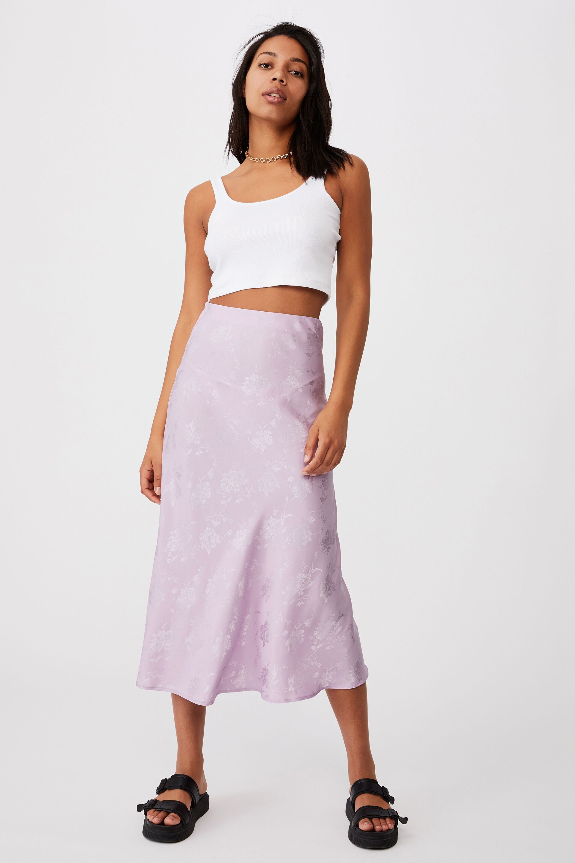 cotton on slip skirt