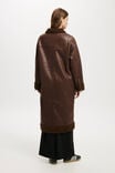 Dakota Longline Jacket, CHOC BROWN SHERPA - alternate image 3