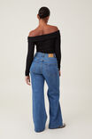 Calça - Curvy Stretch Wide Jean, SEA BLUE - vista alternativa 2