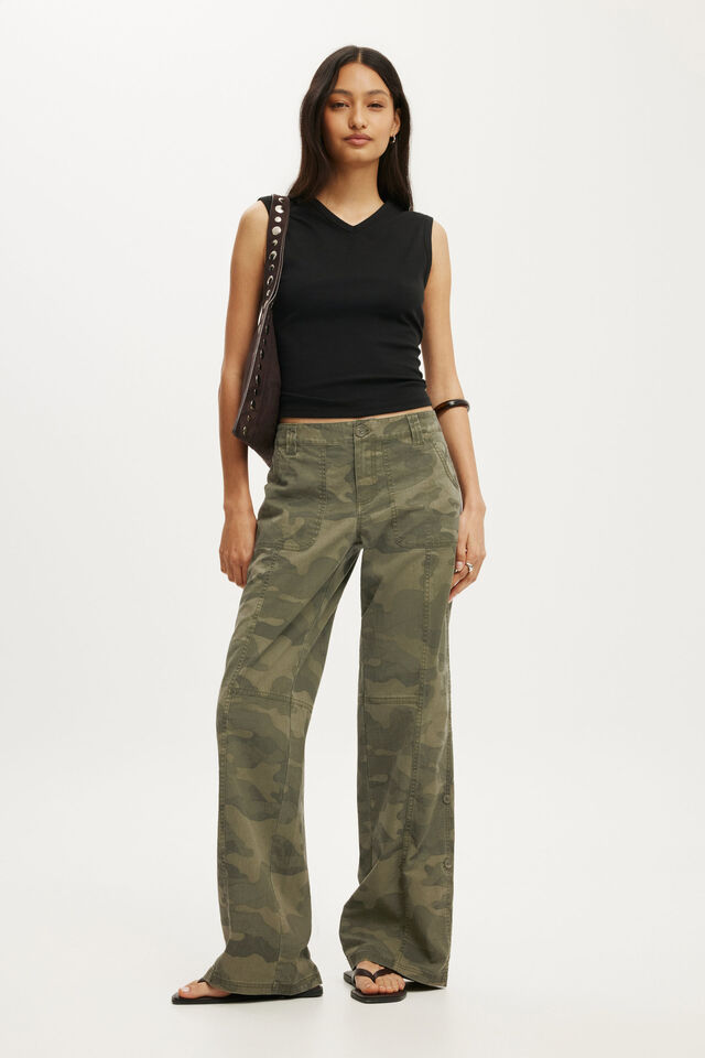Cal&ccedil;a - Lexi Low Rise Utility Pant, NIKKI CAMO