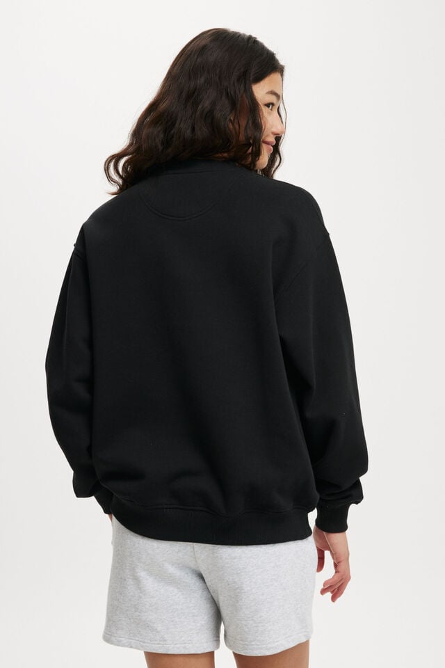 Classic Crew Sweatshirt, BLACK