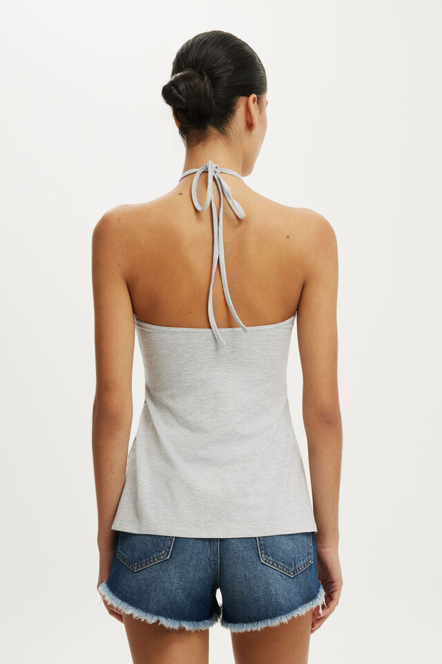 Lucy Babydoll Halter, GREY MARLE