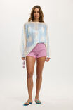 The Long Sleeve Mesh Graphic Tee, 98 BARBADOS / GARDENIA - example image 2
