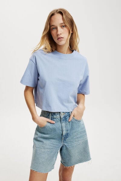 Cropped Boxy Tee, PARISIAN LAVENDER