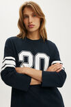 Ls Oversized Graphic Tee, 20 / INK NAVY - example image 4