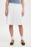 Serena Pleated Midi Skirt, WHITE - alternate image 4