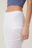 Sheer Knit Maxi Skirt, WHITE - alternate image 3