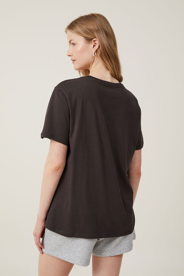 Camiseta - Regular Fit Graphic Tee, PROVENCE/WASHED BLACK