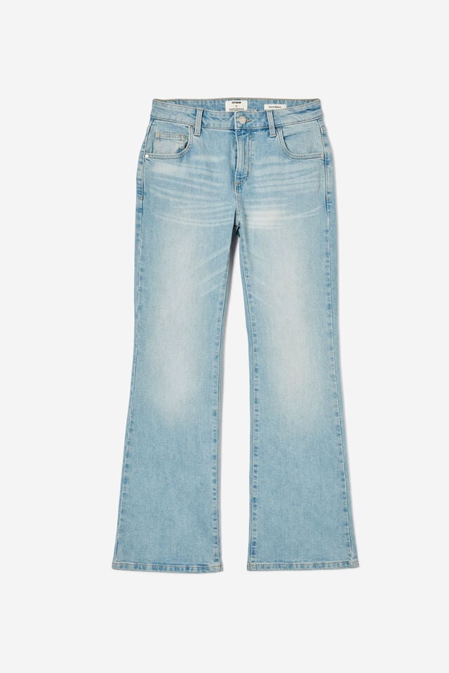 Stretch Bootcut Flare Jean, BLUE MOON