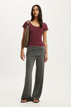 Everyday Smooth Scoop Neck Tee, SOUR CHERRY - example image 2