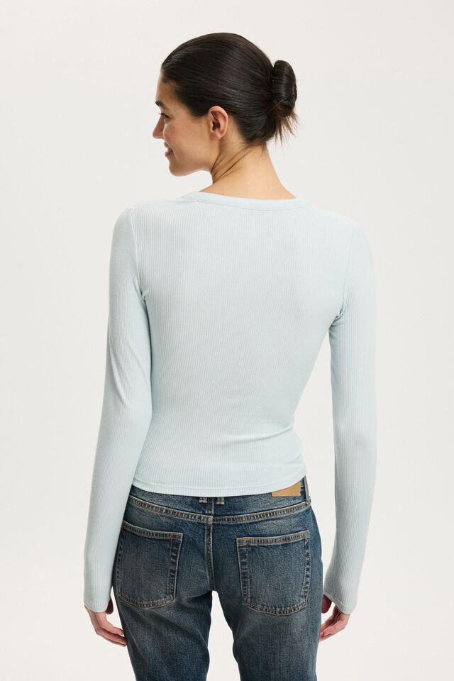 Ryan Henley Long Sleeve, MIST OCEAN