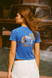 Fitted Graphic Longline Tee, MIAMI 1985/PACIFIC BLUE - alternate image 2