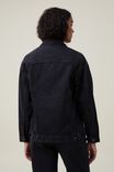 The Oversized Denim Jacket, GRAPHITE BLACK - alternate image 3