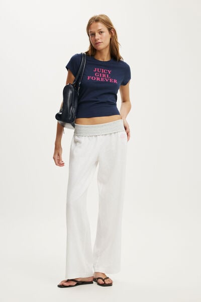 Haven Fold Over Pant, LCN JCY JUICY / WHITE
