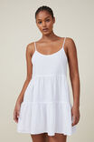 Vestido - Summer Tiered Mini Dress, WHITE - vista alternativa 1