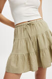 Haven Tiered Mini Skirt, DESERT SAGE - alternate image 4