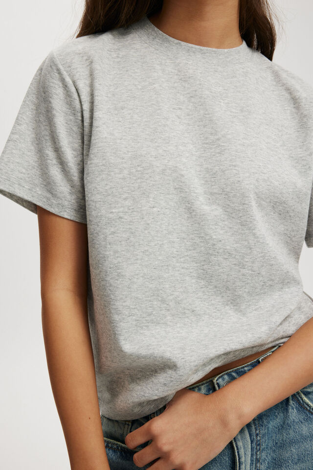 Hyper Weave Tee, GREY MARLE