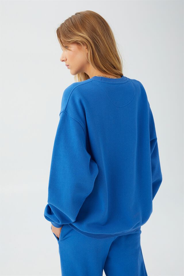 Moletom - Classic Crew Sweatshirt, COBALT BLUE