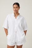 Blusa - Haven Short Sleeve Shirt, WHITE - vista alternativa 1