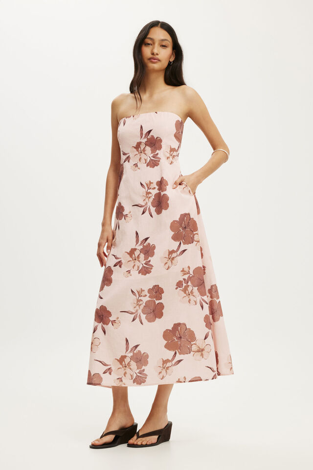 Thea Strapless Maxi Dress, FREYA FLORAL