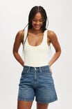 Cleo Scoop Neck Low Back Bodysuit, LEMON ICING - alternate image 1