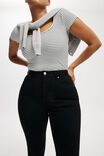 Calça - Curvy High Stretch Skinny Jean, BLACK - vista alternativa 3