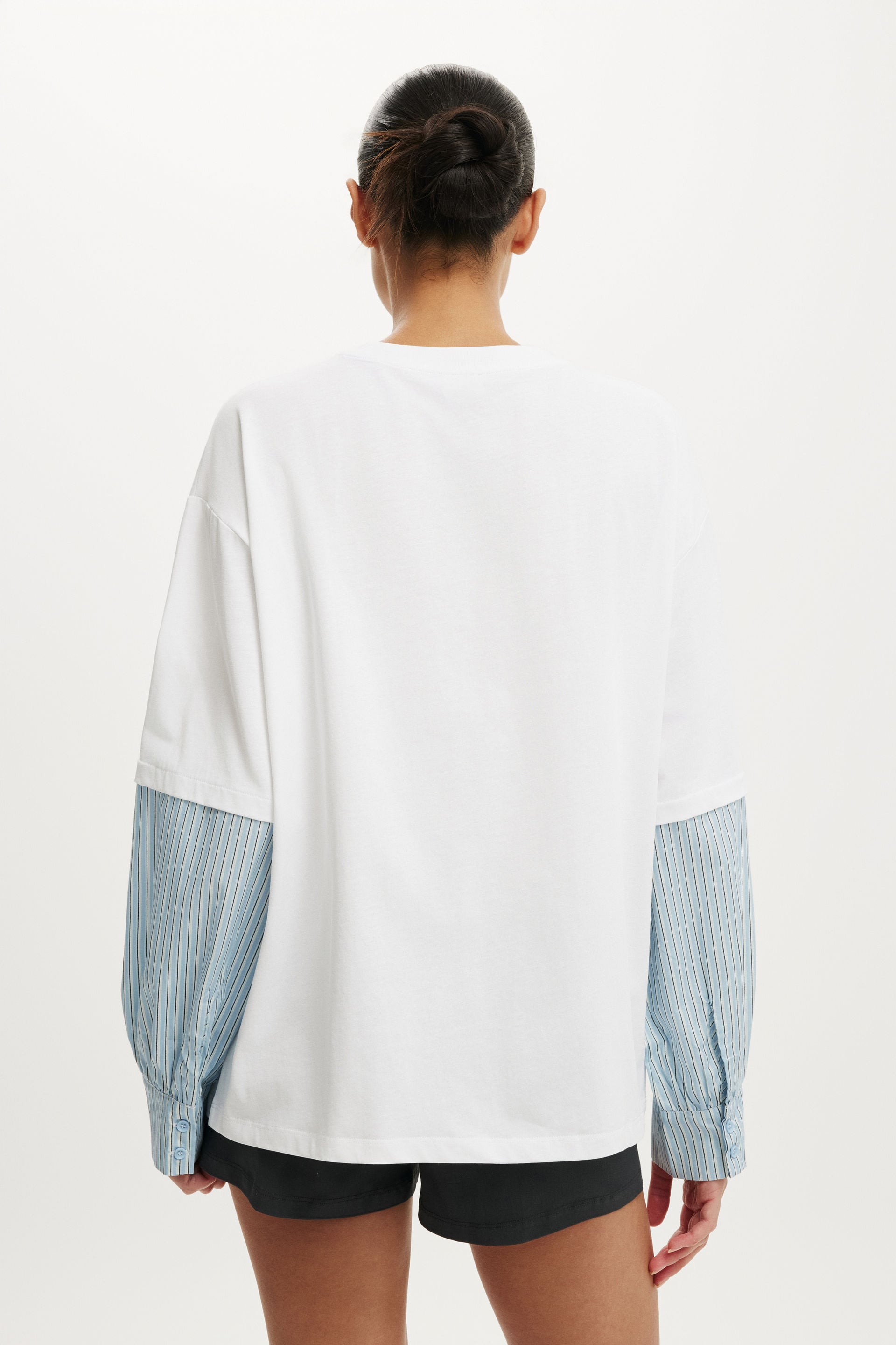 Women's Blue Camiseta - Chloe Layered Shirt | Cotton On Brazil
